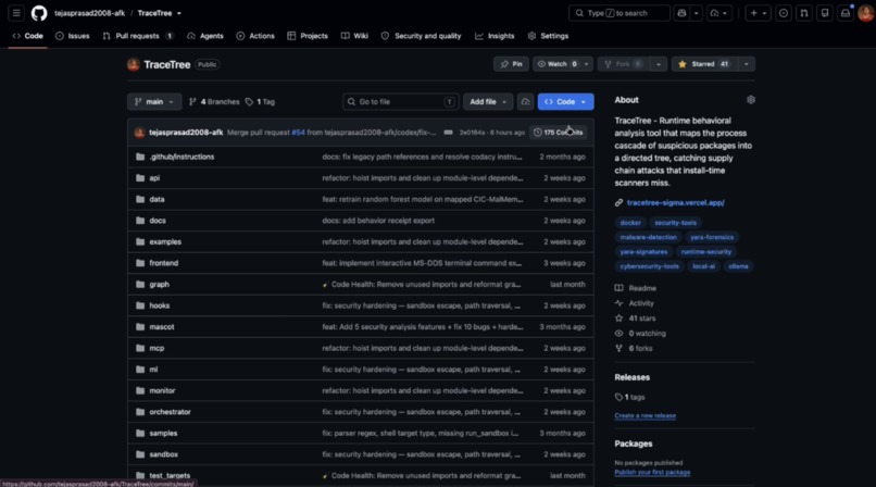 TraceTree – screenshot 1