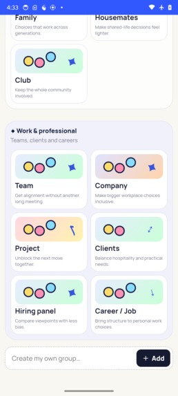FairChoice – screenshot 2