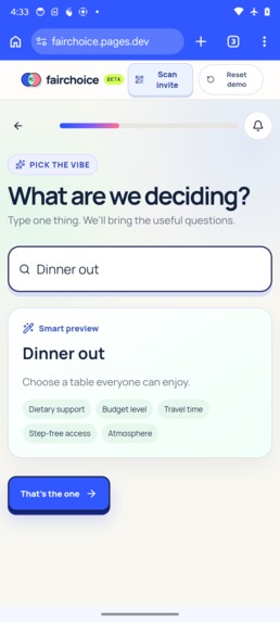 FairChoice – screenshot 3