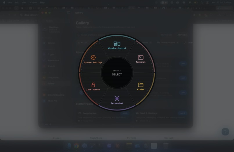 Arc - Radial Menu – screenshot 1