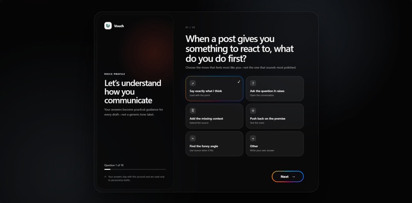 Vouch – screenshot 2