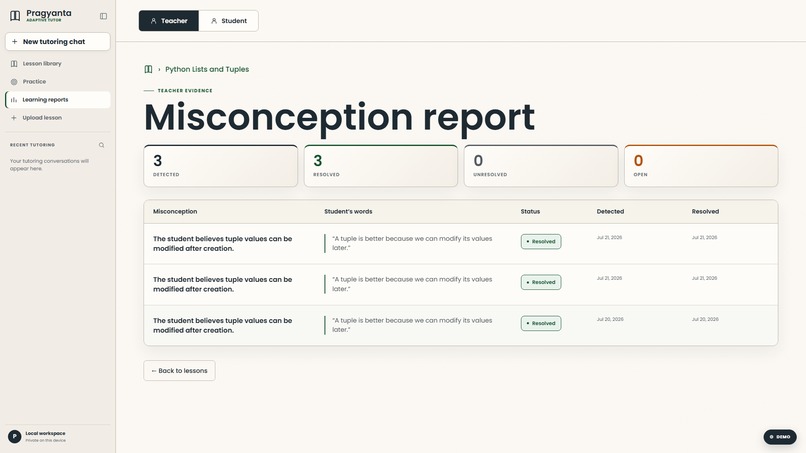 Pragyanta Tutor – Grounded AI Learning with RAG – screenshot 4