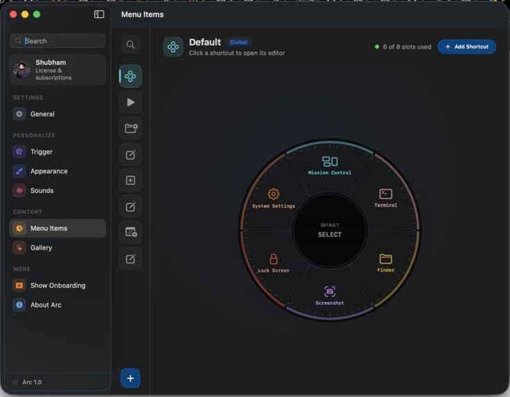 Arc - Radial Menu – screenshot 5