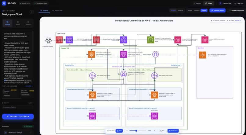 Archify: AI-Powered AWS Architecture Design and Optimization – screenshot 4