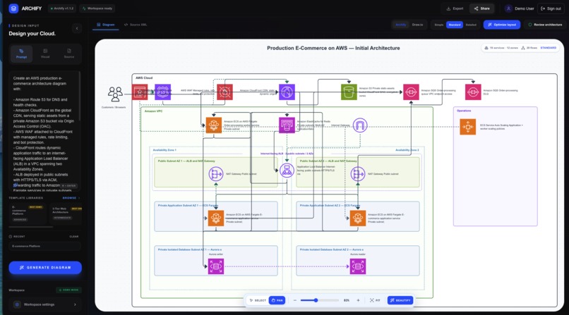 Archify: AI-Powered AWS Architecture Design and Optimization – screenshot 5
