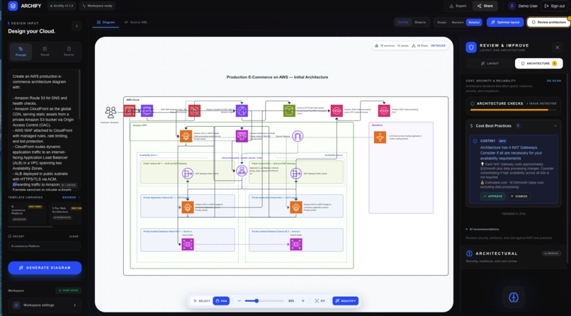 Archify: AI-Powered AWS Architecture Design and Optimization – screenshot 11
