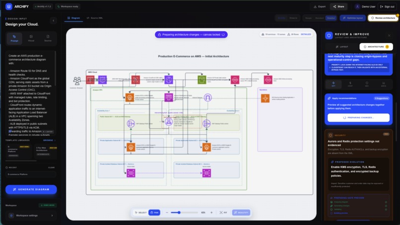 Archify: AI-Powered AWS Architecture Design and Optimization – screenshot 14