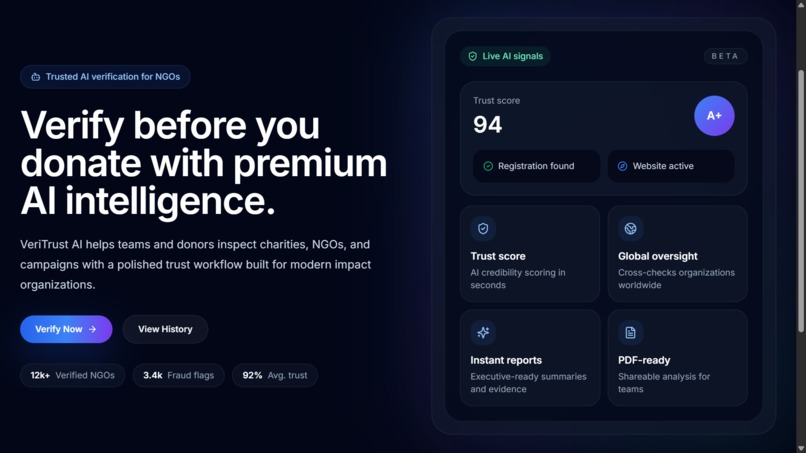 VeriTrust AI – screenshot 1
