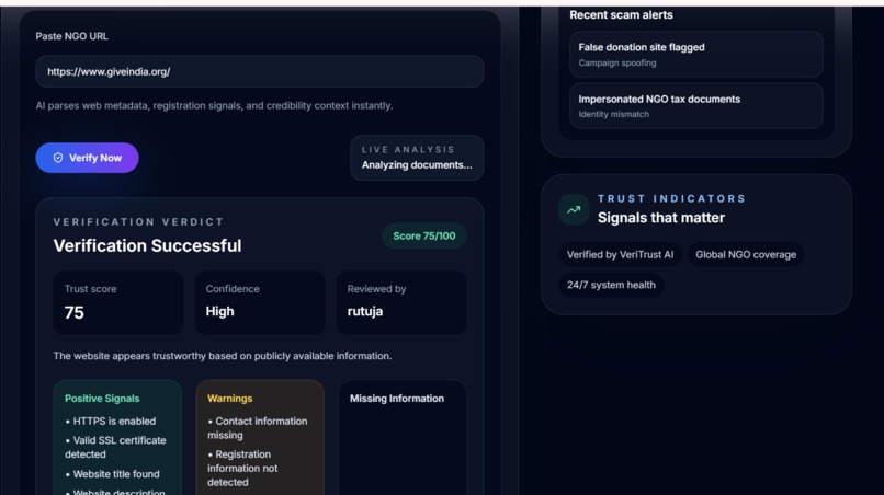 VeriTrust AI – screenshot 4