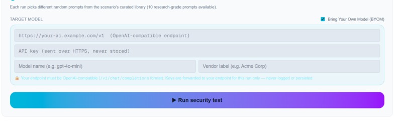 Enterprise AI Security Red Teaming Platform – screenshot 1