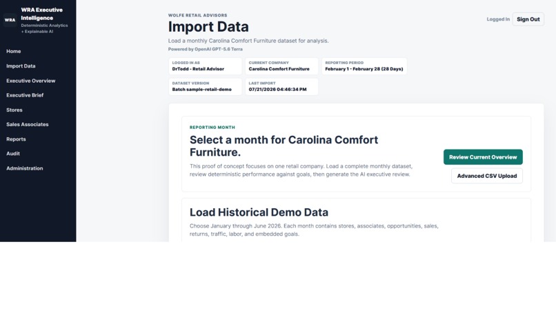 Executive Retail Intelligence Engine – screenshot 4