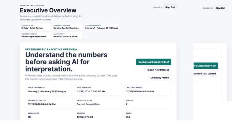 Executive Retail Intelligence Engine – screenshot 5