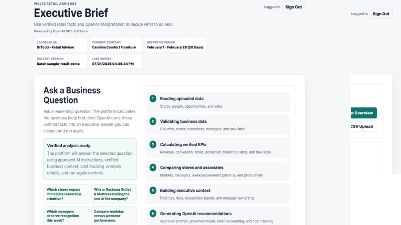 Executive Retail Intelligence Engine – screenshot 6