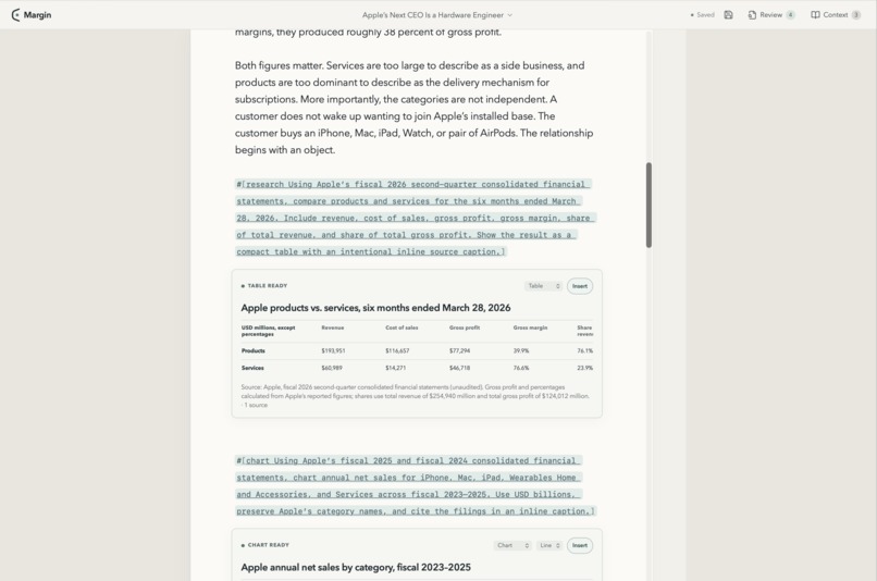 Margin: A Markdown App Which Collaborates With You – screenshot 1