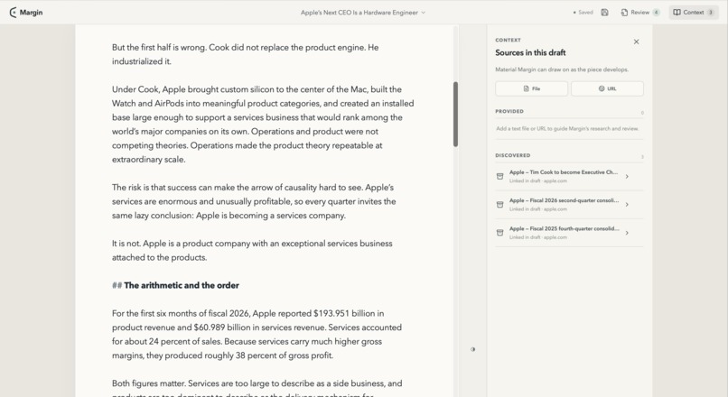 Margin: A Markdown App Which Collaborates With You – screenshot 2