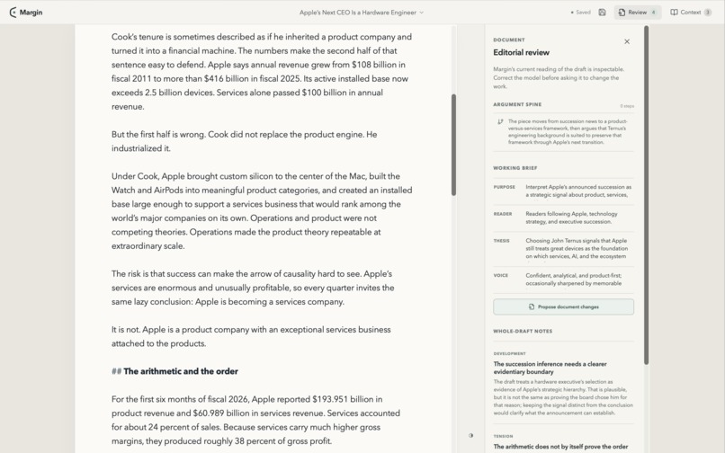 Margin: A Markdown App Which Collaborates With You – screenshot 3