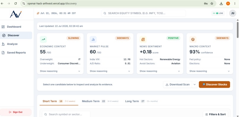 ArthVest — Your AI Investment Research Desk – screenshot 2