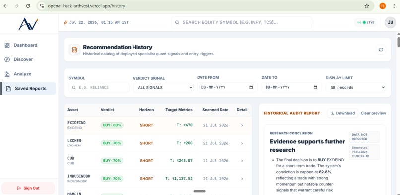 ArthVest — Your AI Investment Research Desk – screenshot 4