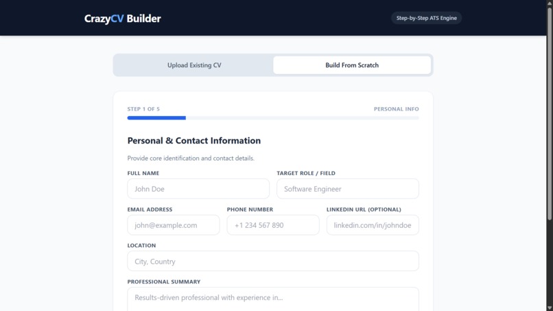 CrazyCV – screenshot 3