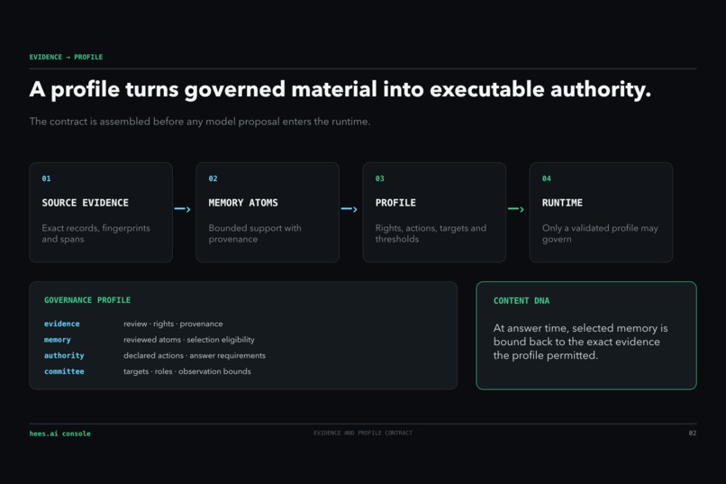 hees.ai console - Governed AI Profile Studio – screenshot 5