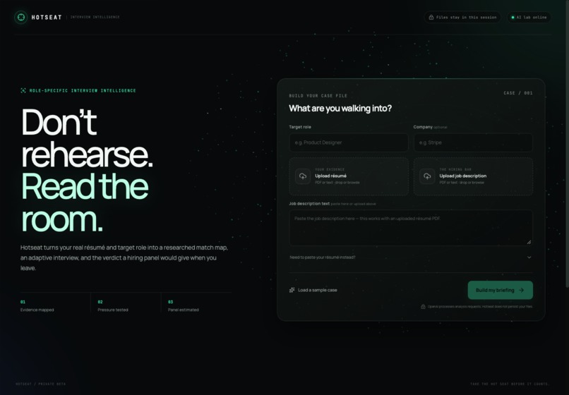 Hotseat – screenshot 1