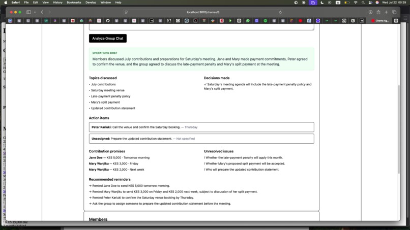 Chama Agent – screenshot 1
