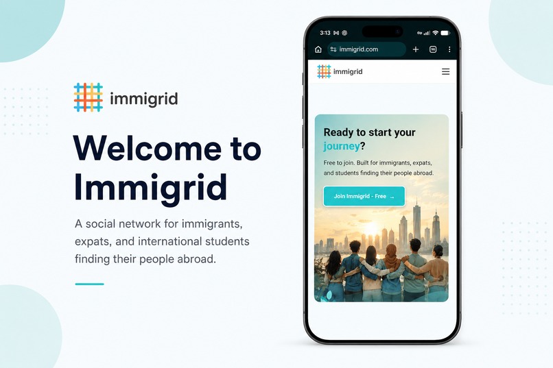 immigrid - Worldwide social network for immigrants – screenshot 1