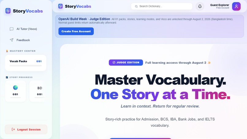 StoryVocabs – screenshot 2