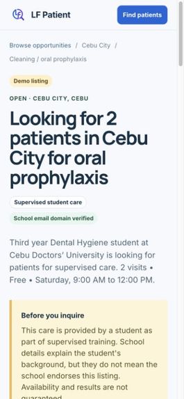 LF Patient – screenshot 6