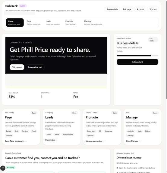 HubDeck – screenshot 2