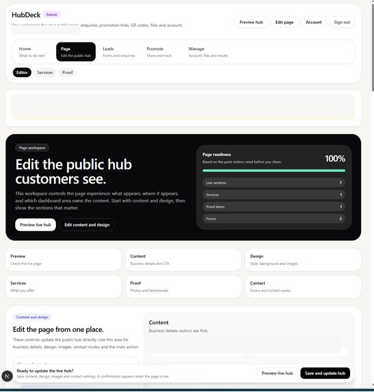 HubDeck – screenshot 3