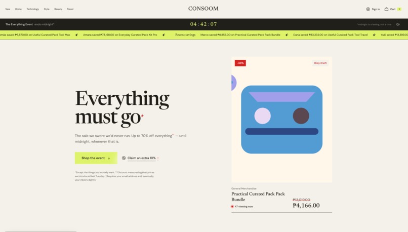 Consoom – screenshot 1