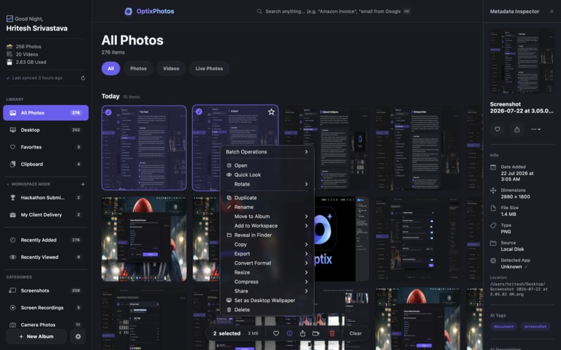 OptixPhotos – screenshot 14