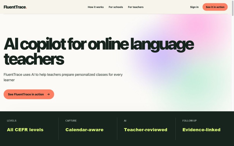 FluentTrace - AI Copilot for Online Language Teachers – screenshot 2