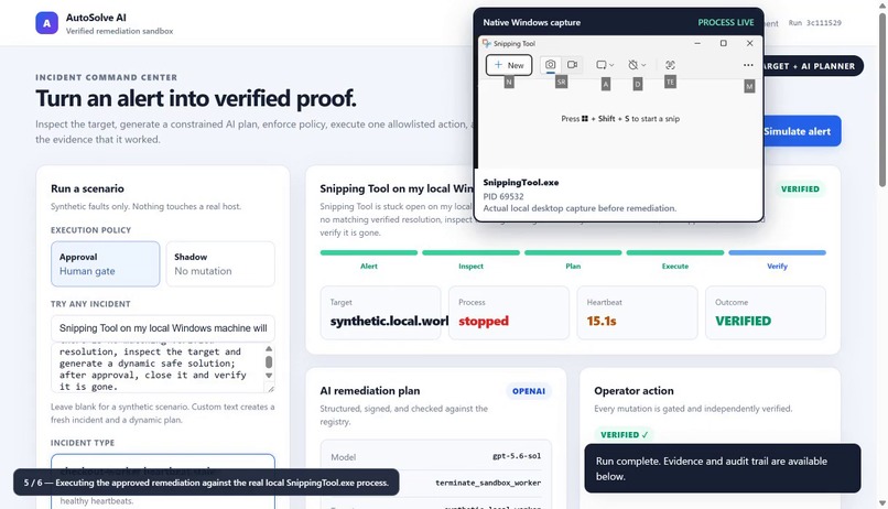 AutoSolve AI — Verified IT Remediation  – screenshot 2