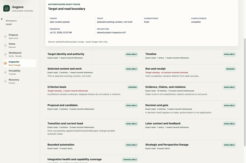 Augnes — Continuous Perspective for AI-Assisted Work – screenshot 2