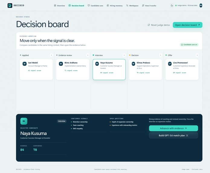 DECIDIO – screenshot 2