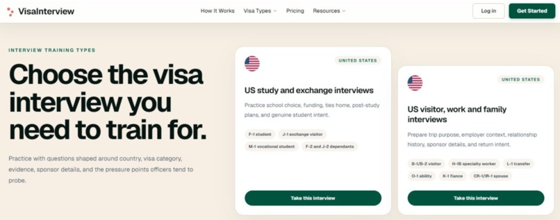 VisaInterview.ai – screenshot 2