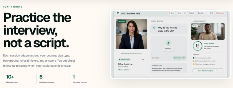 VisaInterview.ai – screenshot 3