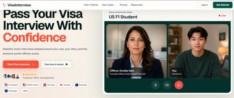 VisaInterview.ai – screenshot 1