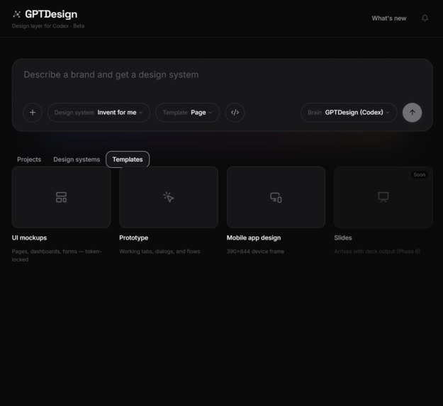 GPTDesign: The Design Layer for Codex – screenshot 3