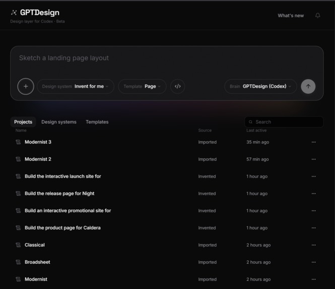 GPTDesign: The Design Layer for Codex – screenshot 4