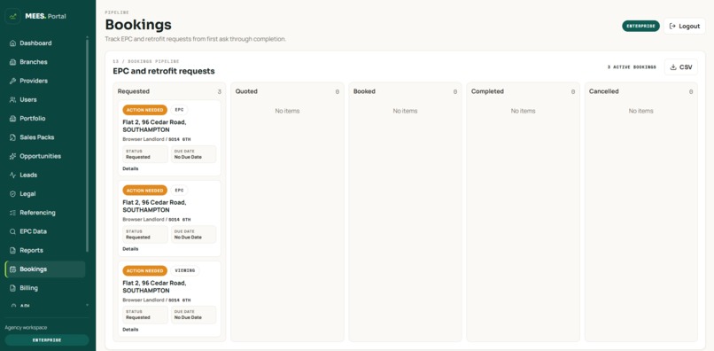 MEES PORTAL – screenshot 2