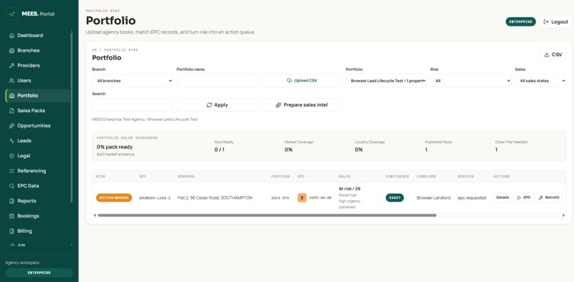 MEES PORTAL – screenshot 3