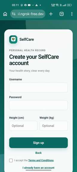 SelfCare — Everyday Care, Clearly Connected. – screenshot 2