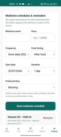 SelfCare — Everyday Care, Clearly Connected. – screenshot 12