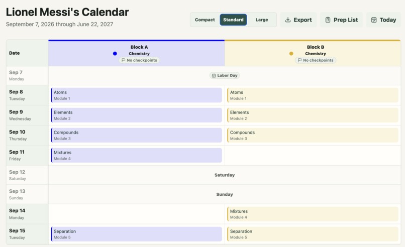Pacing Guide – screenshot 6