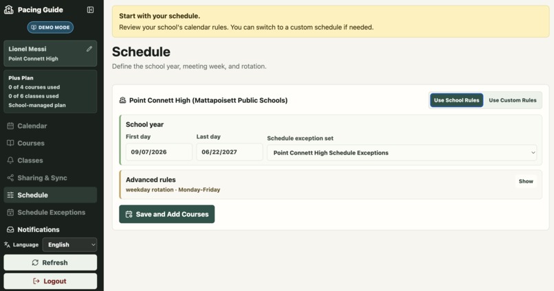 Pacing Guide – screenshot 3