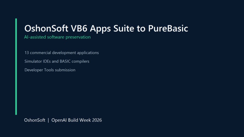 OshonSoft VB6 Suite to PureBasic – screenshot 1