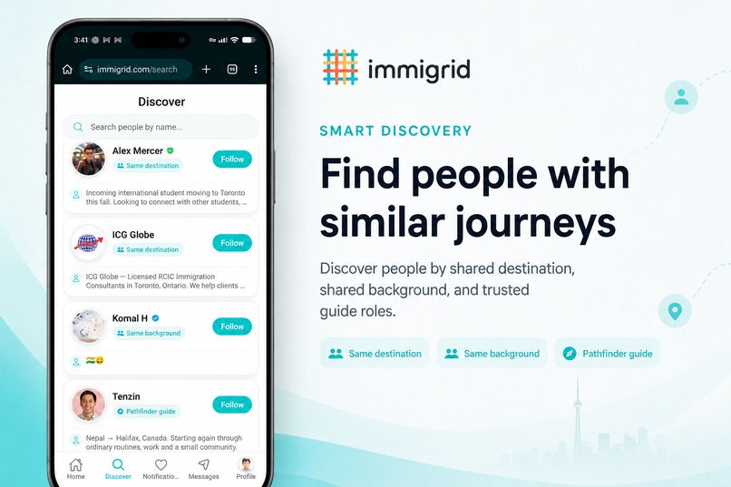 immigrid - Worldwide social network for immigrants – screenshot 4